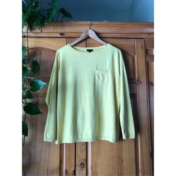 J.CREW Sweaters - J.CREW Womens Long Sleeve Cotton-Wool Blend Teddie Sweater SZ PL